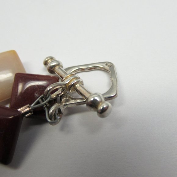 Mookite Jasper diamond necklace - Picture 6 of 9